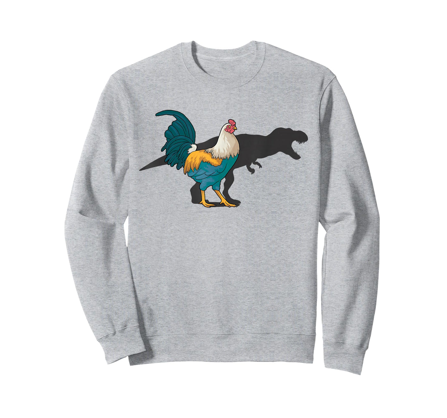 Chicken Dinosaur Shadow T Rex Hen Lover Cute Chicken Farmer T-Shirt