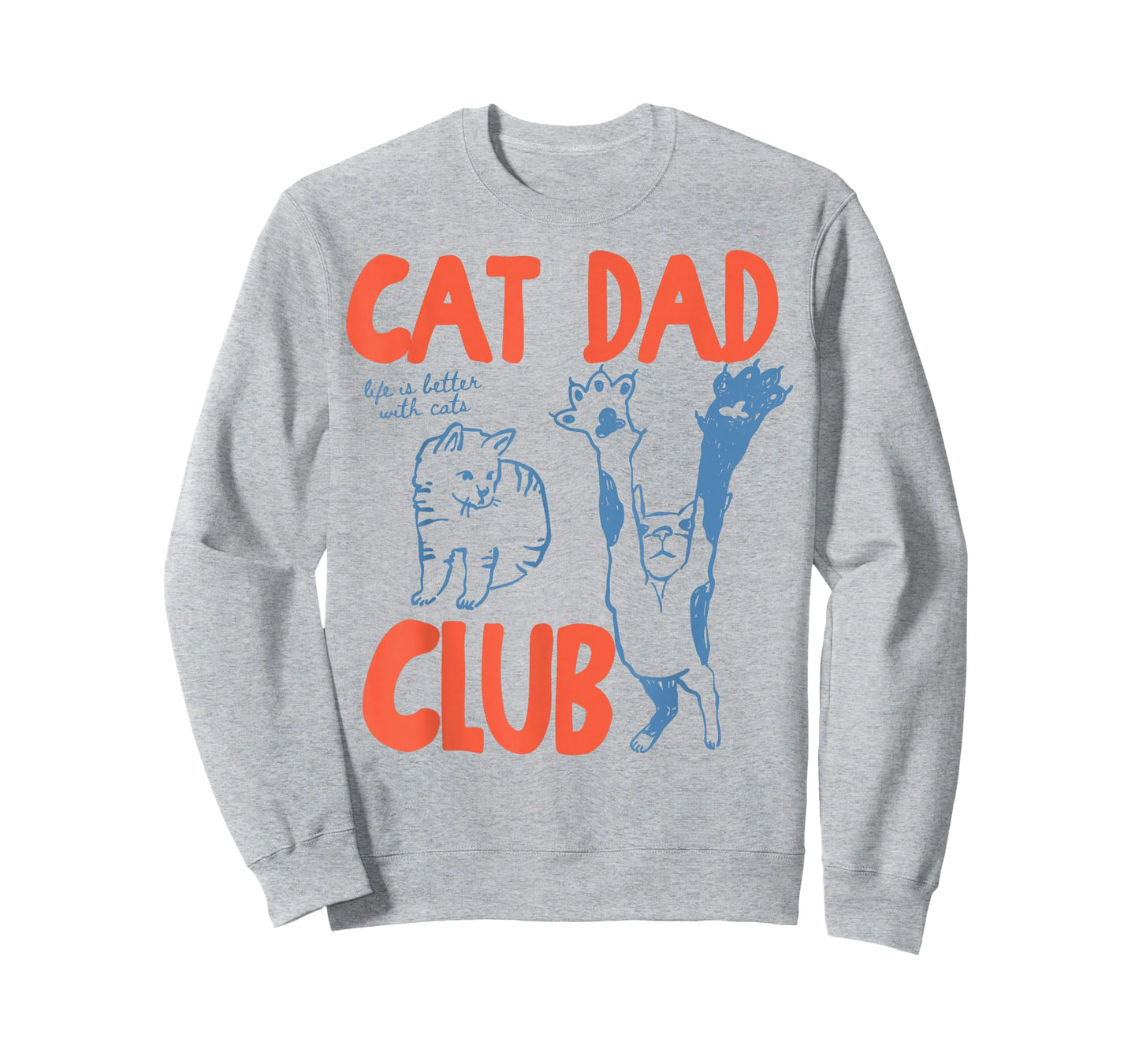 Cat Dad Club Funny Cat Lover Pet Parent Father's Day Men T-Shirt