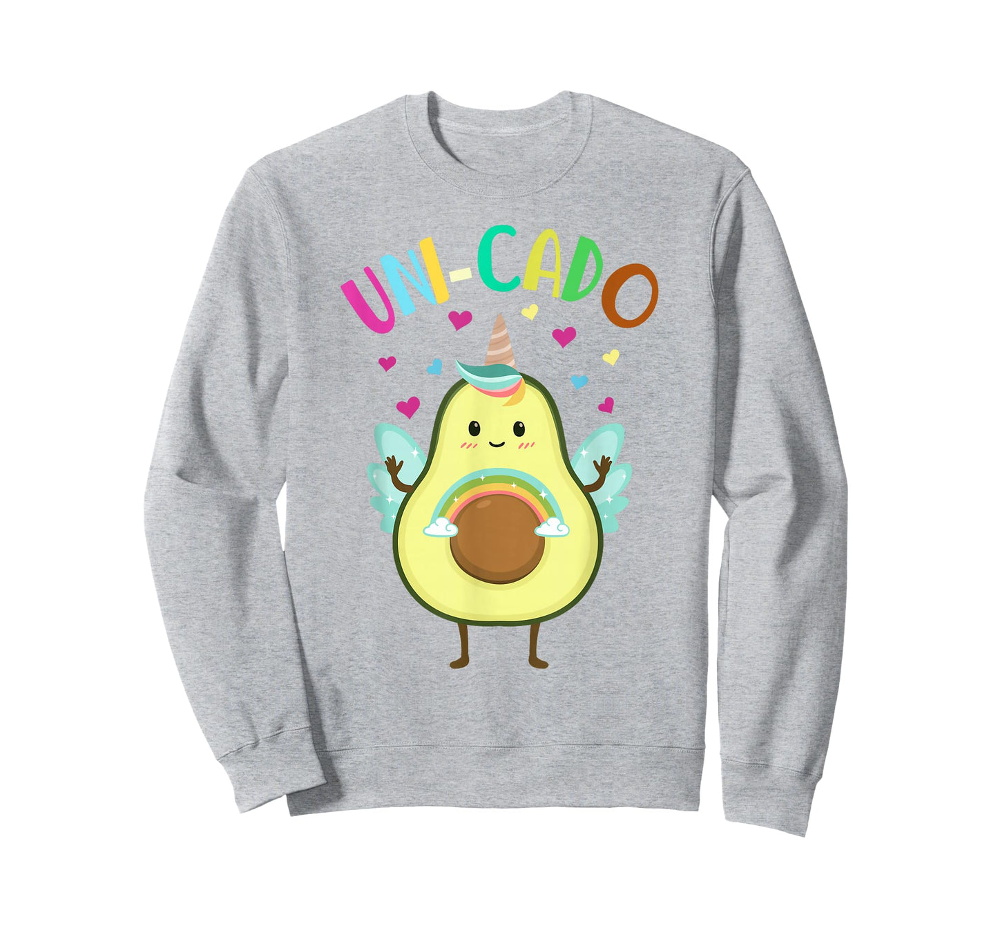 Cute Avocado Shirt Kids Toddler Little Girl Unicorn Birthday T-Shirt