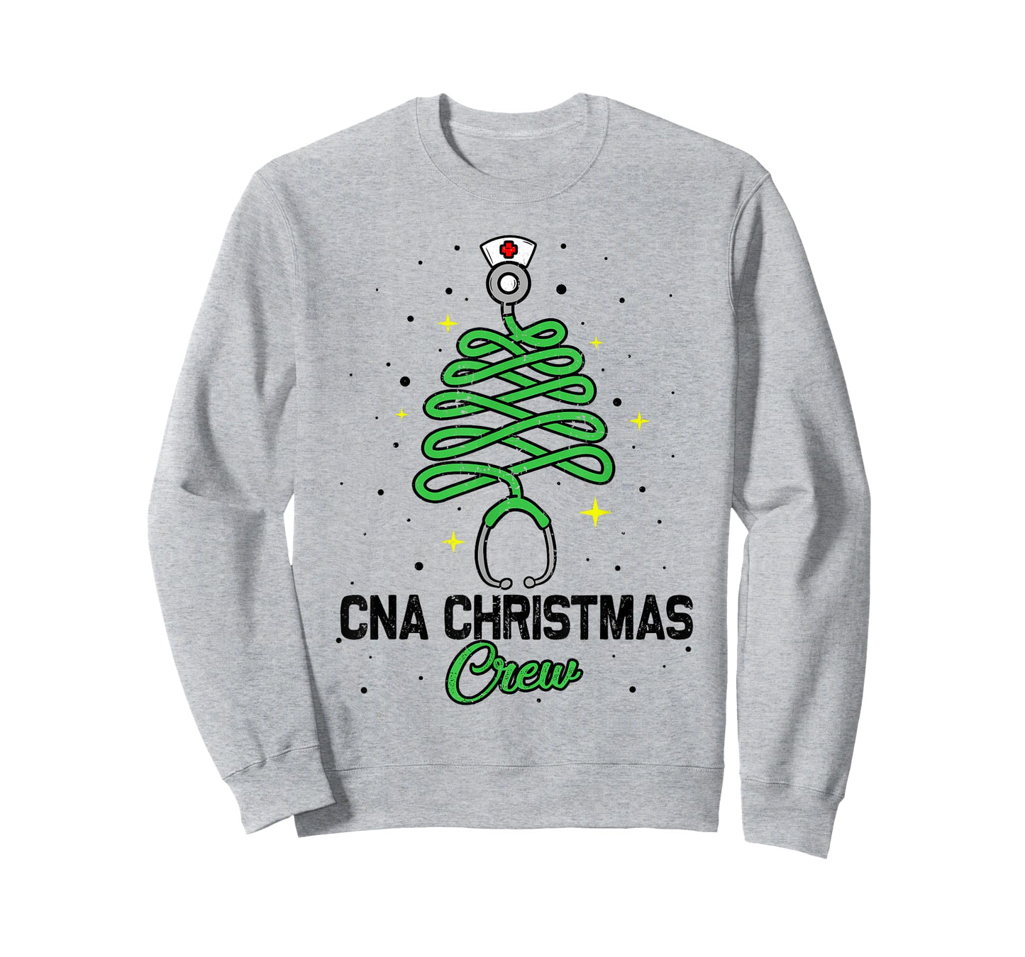 CNA Christmas Crew Cute Christmas Tree Xmas Lights Nurse T-Shirt