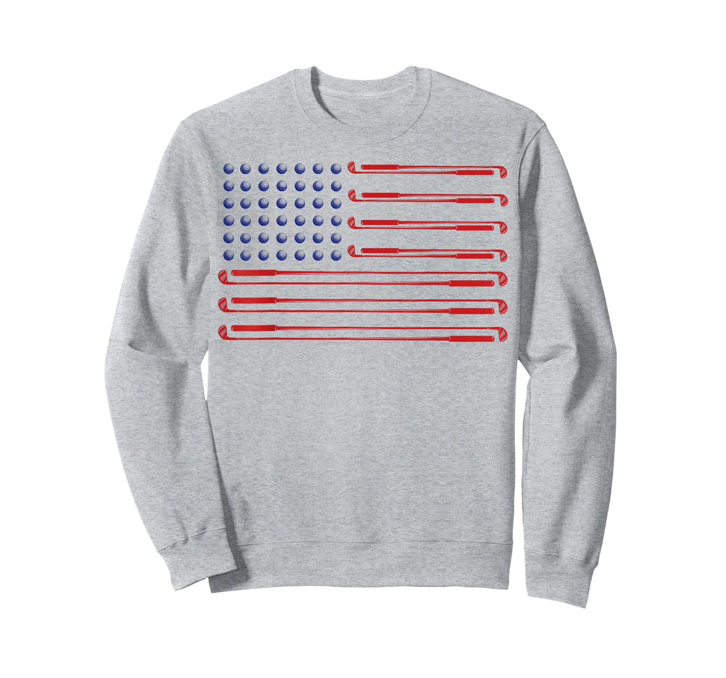 Gofl USA Flag Golf Player Golf Clubs & Golf Balls men woman T-Shirt
