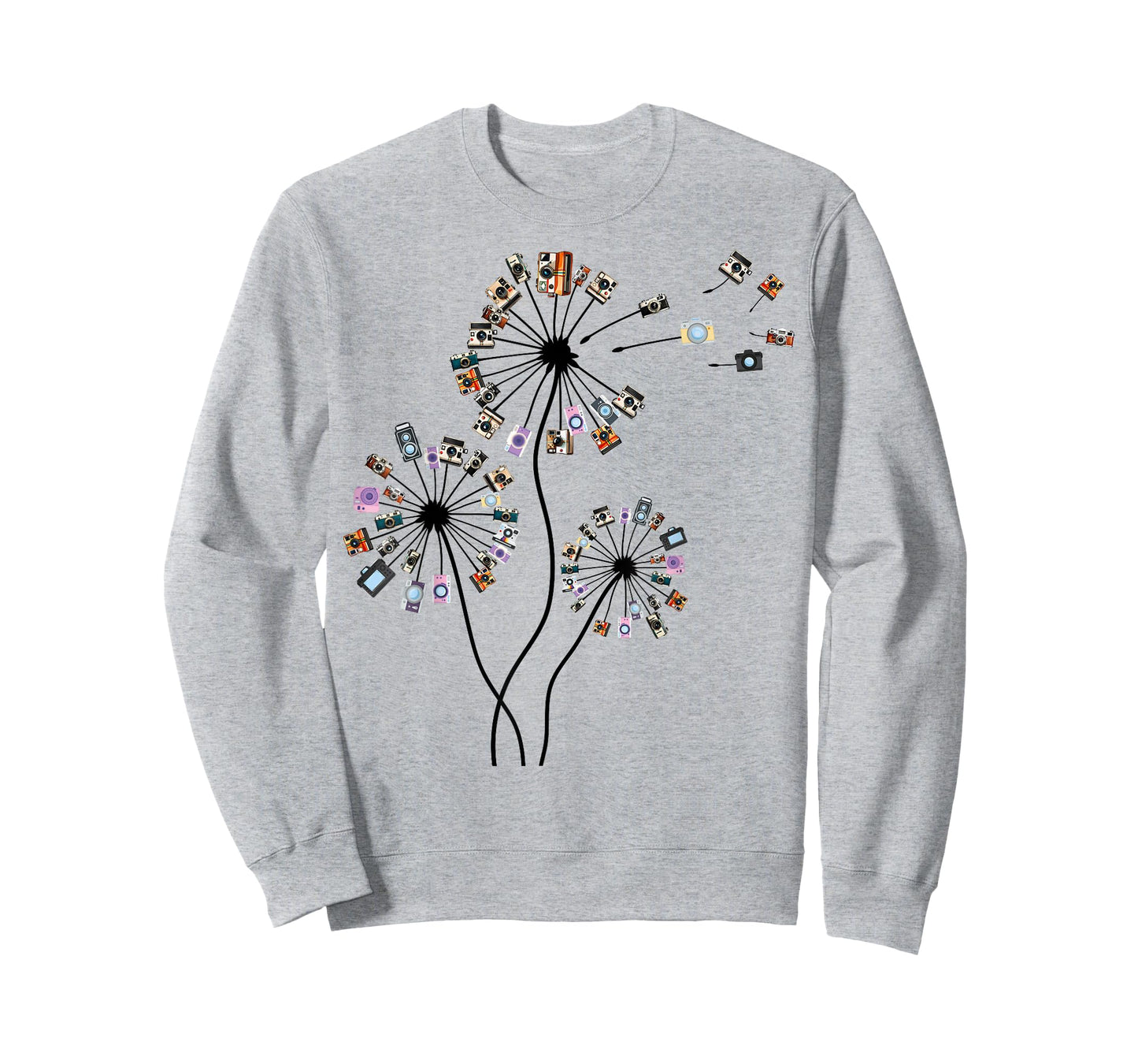 Photographer Vintage Camera Dandelion Graphic Photography T-Shirt