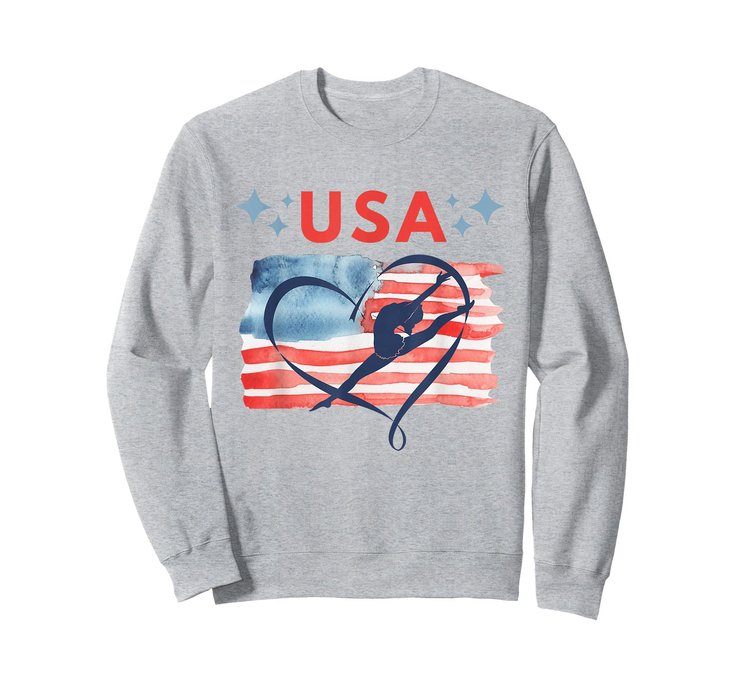 Patriotic American Flag Gymnastics Design for USA Gymnasts T-Shirt