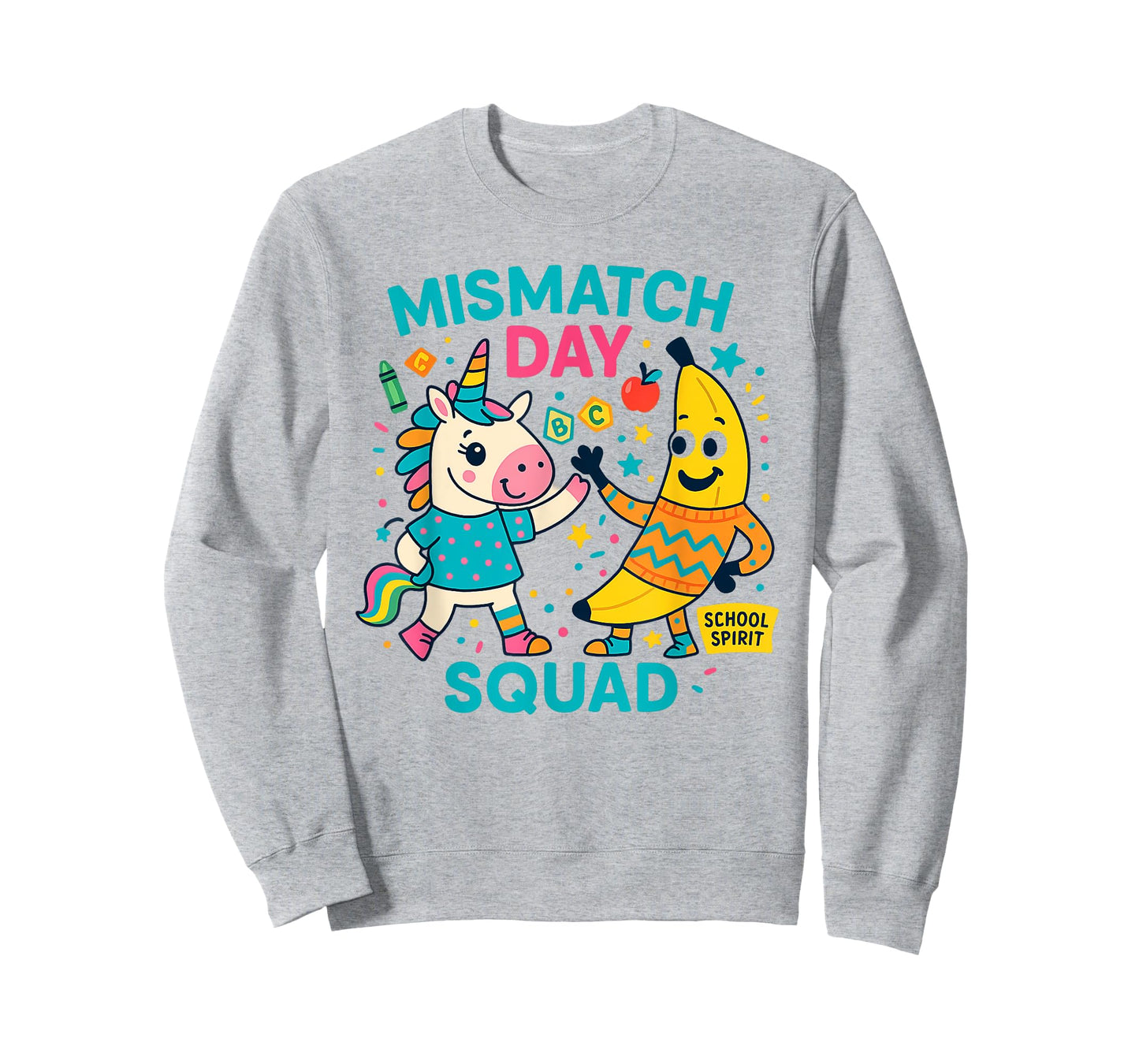 Unicorn Banana Spirit Week Mismatch Day Shirt T-Shirt