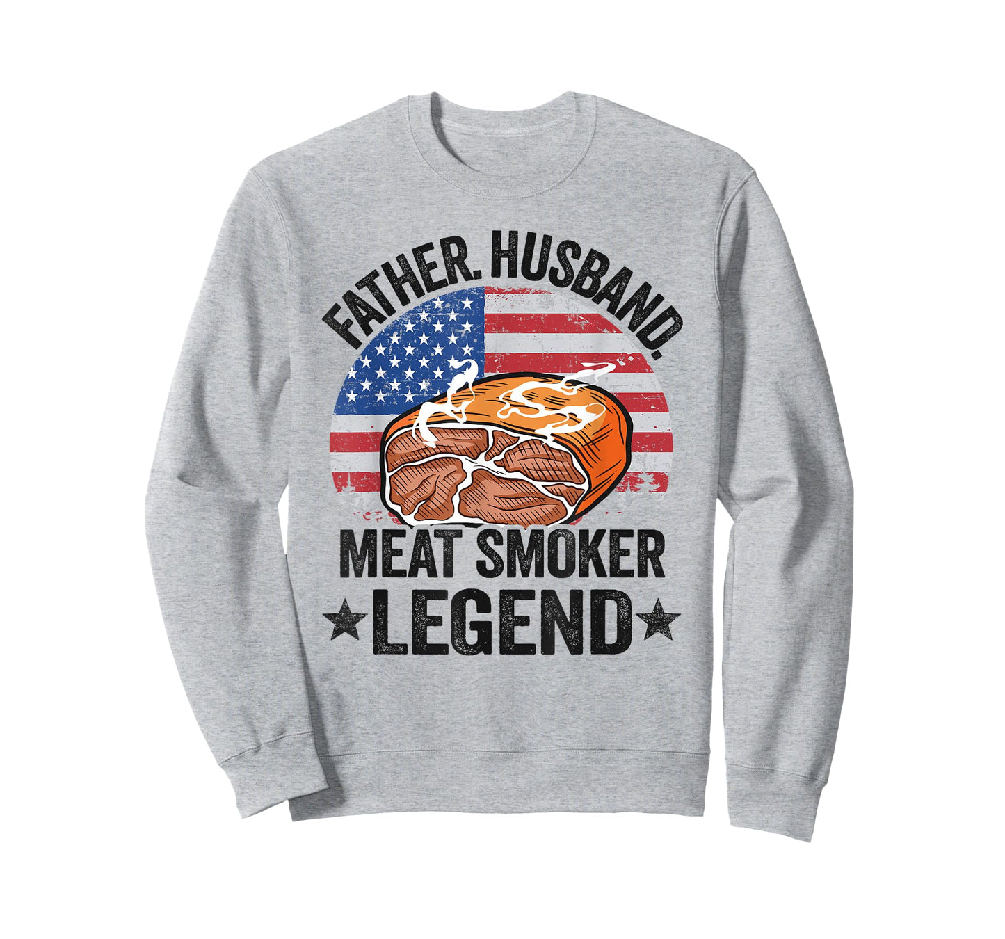 Father Husband Meat Smoker Legend Brisket Dad Meat Smoking T-Shirt
