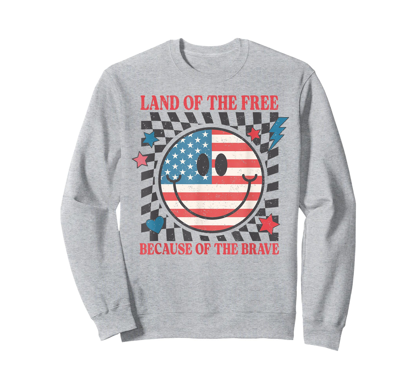 Retro USA American Smile Face, Land of The Free Patriotic T-Shirt