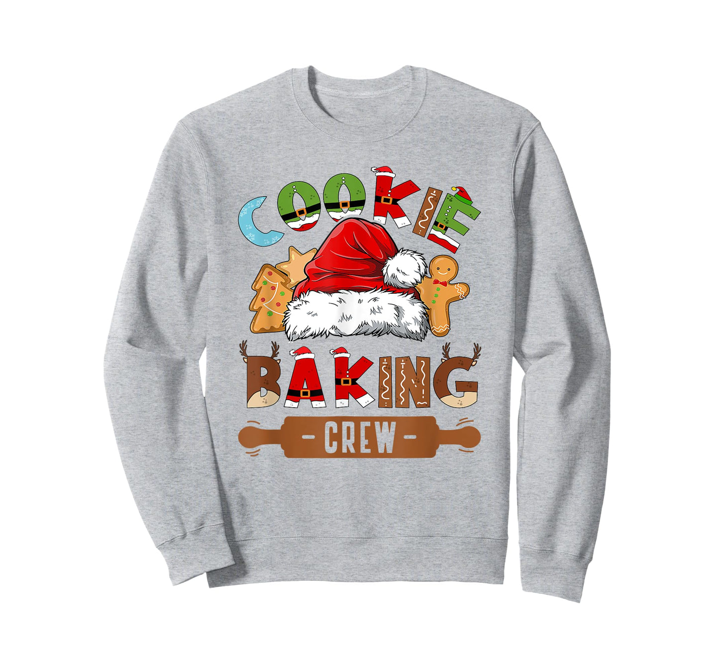 Cookie Baking Crew Pajama Family Christmas Gingerbread Team T-Shirt