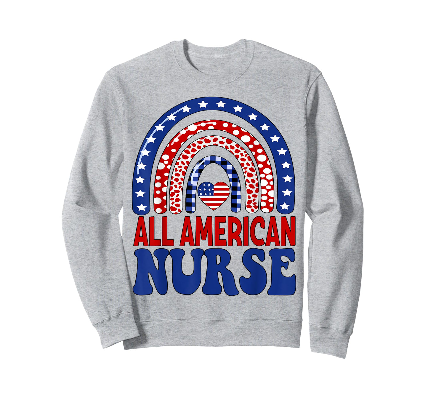 All American Nurse 4th of July RN Independence Day Nursing T-Shirt for Women Men