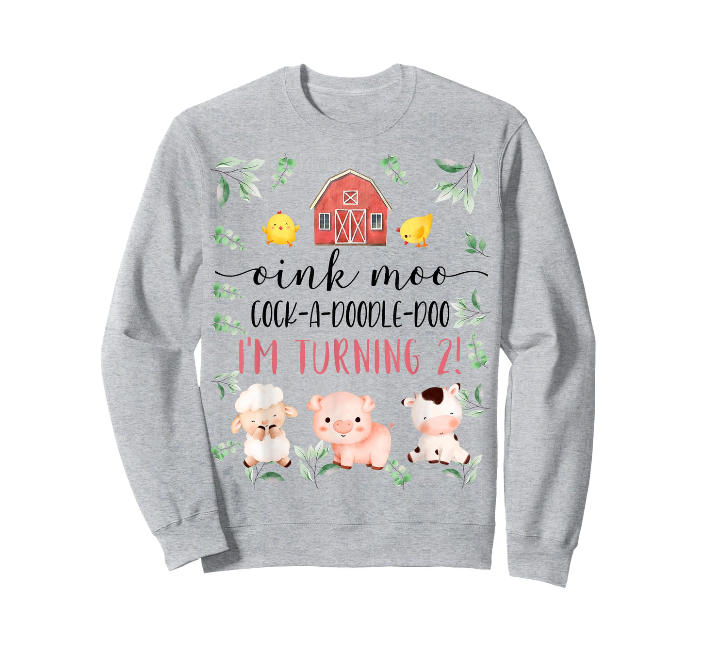 2nd Birthday Oink Moo Cockadoodle Doo Second Bday Party T-Shirt