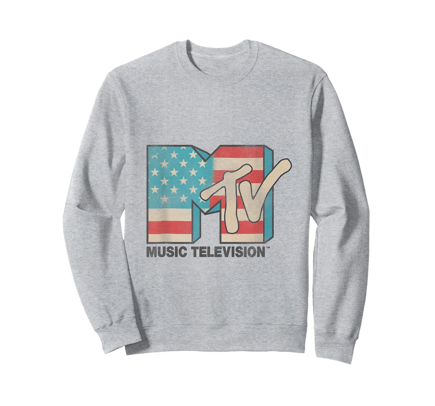 MTV American Flag Logos T- Shirts T-Shirt