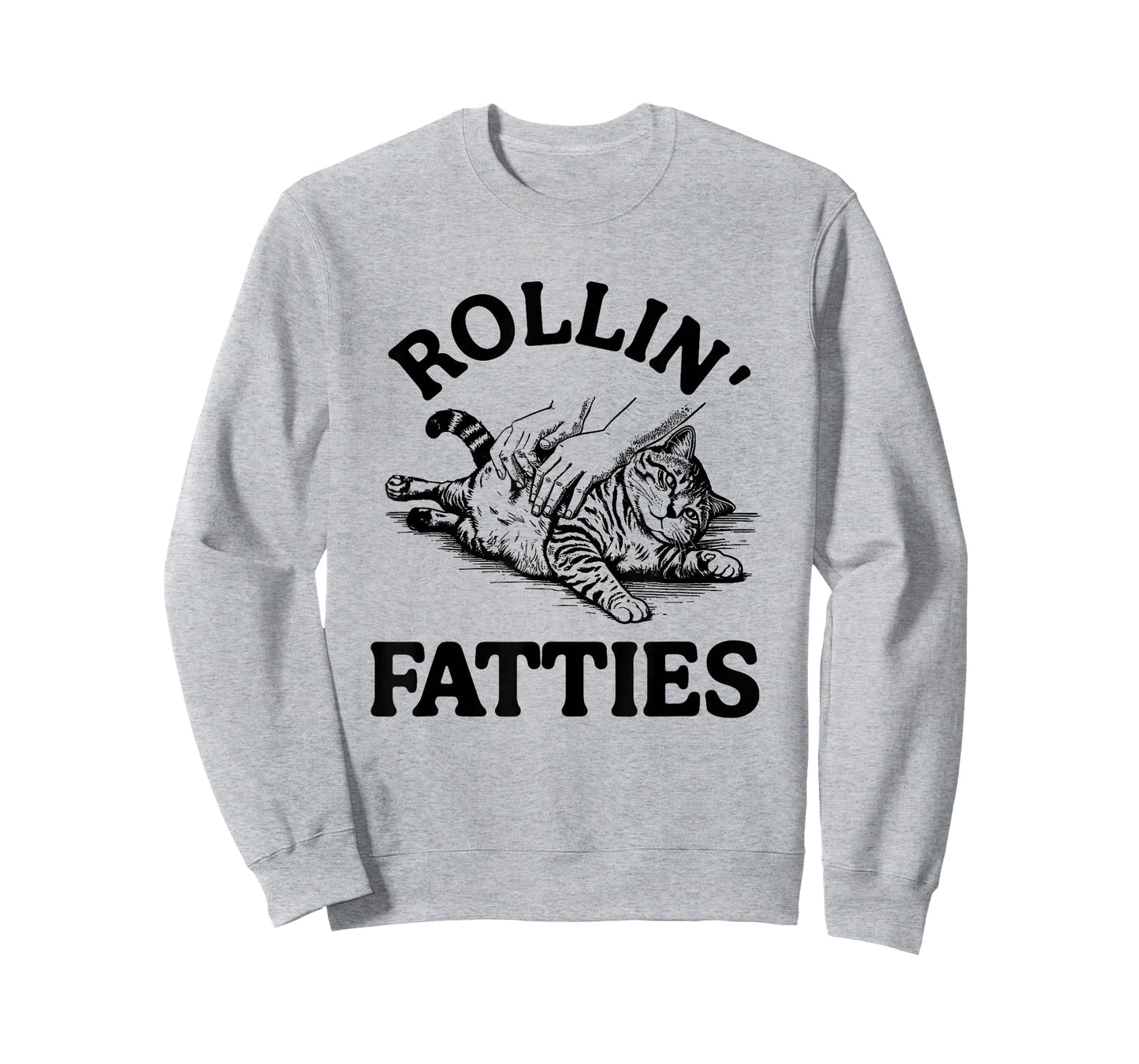 Rollin' Fatties Cat Funny Kitten Humor Rolling T-Shirt