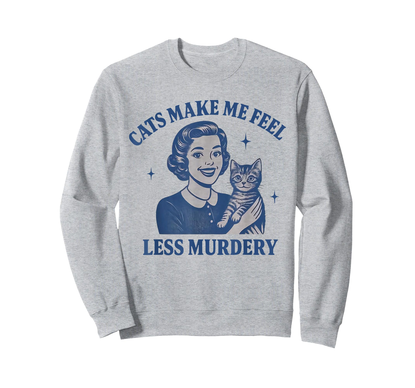 Funny Cat Lover Cats Make Me Feel Less Murdery T-Shirt