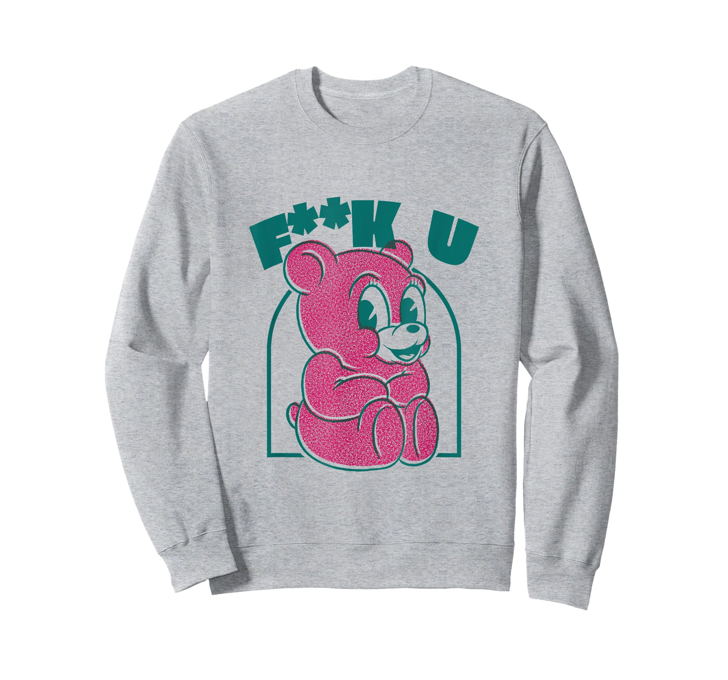 Cute teddy bear Fuck You provocative middle finger T-Shirt