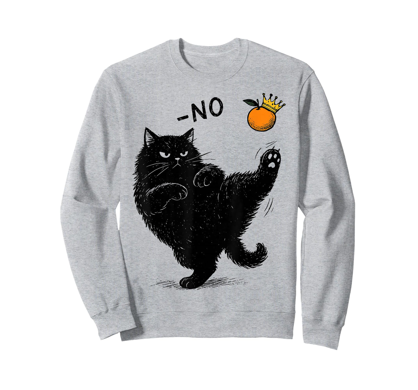 No Kings in America Black Cat Funny Political Meme T-Shirt