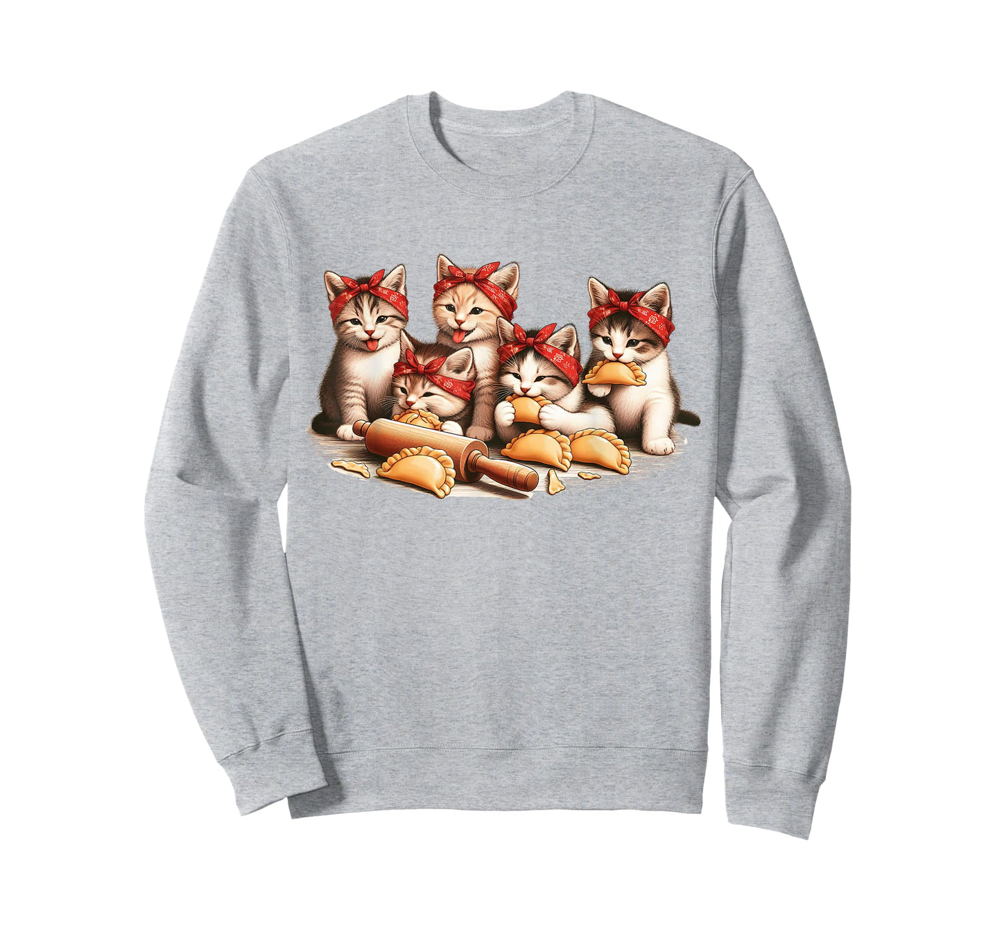 Pierogi & Cat Lover Poland Cuisine Food Cats Making Pierogi Men Women T-Shirt