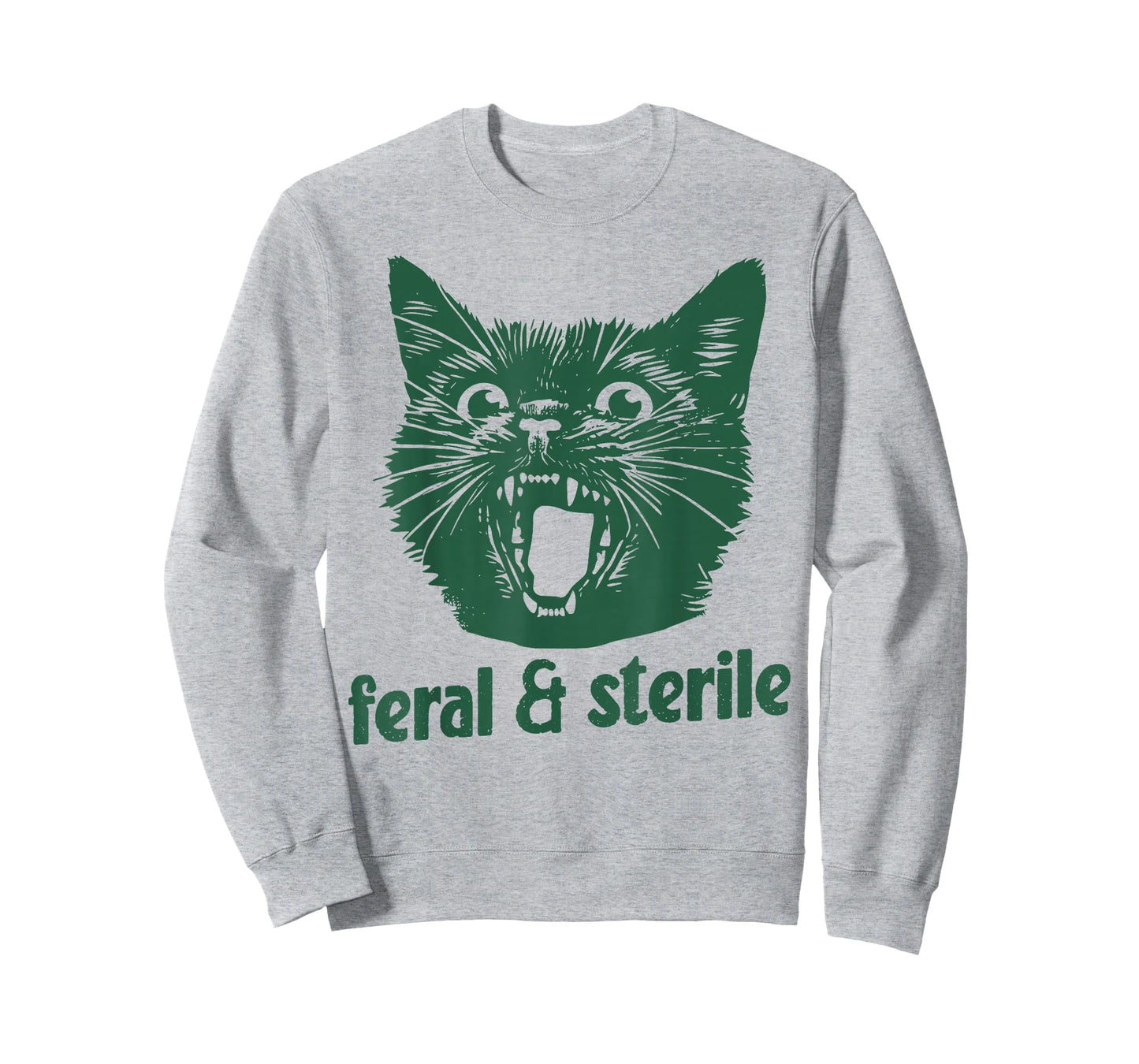 Feral and Sterile Funny Cat Hysterectomy Uterus Women's Joke T-Shirt