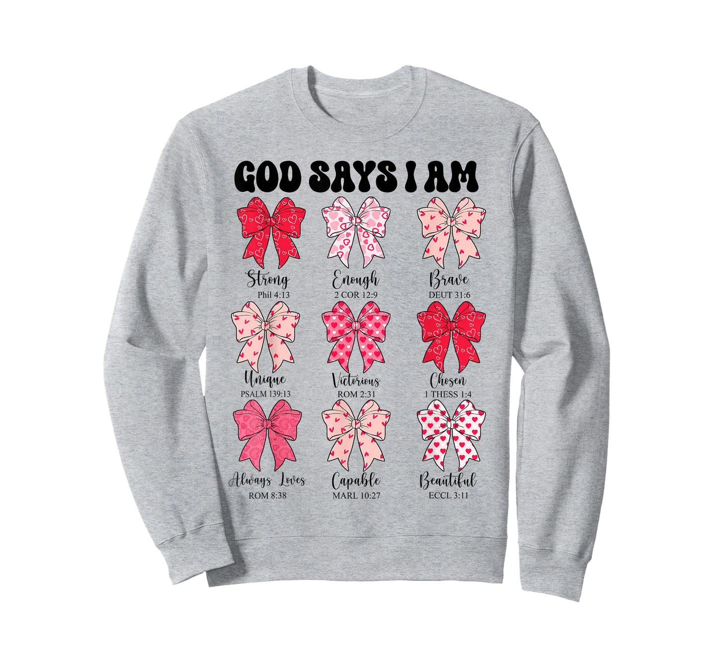 Toddler God Says I Am Bow Christian Girl Teen Jesus God Mom T-Shirt