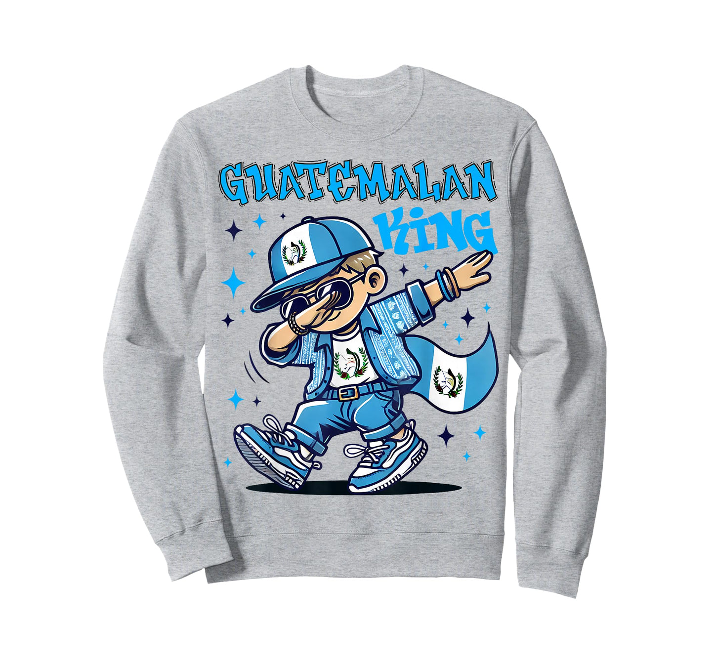 Guatemalan King dabbing Guatemala Flag Pride for Kids T-Shirt