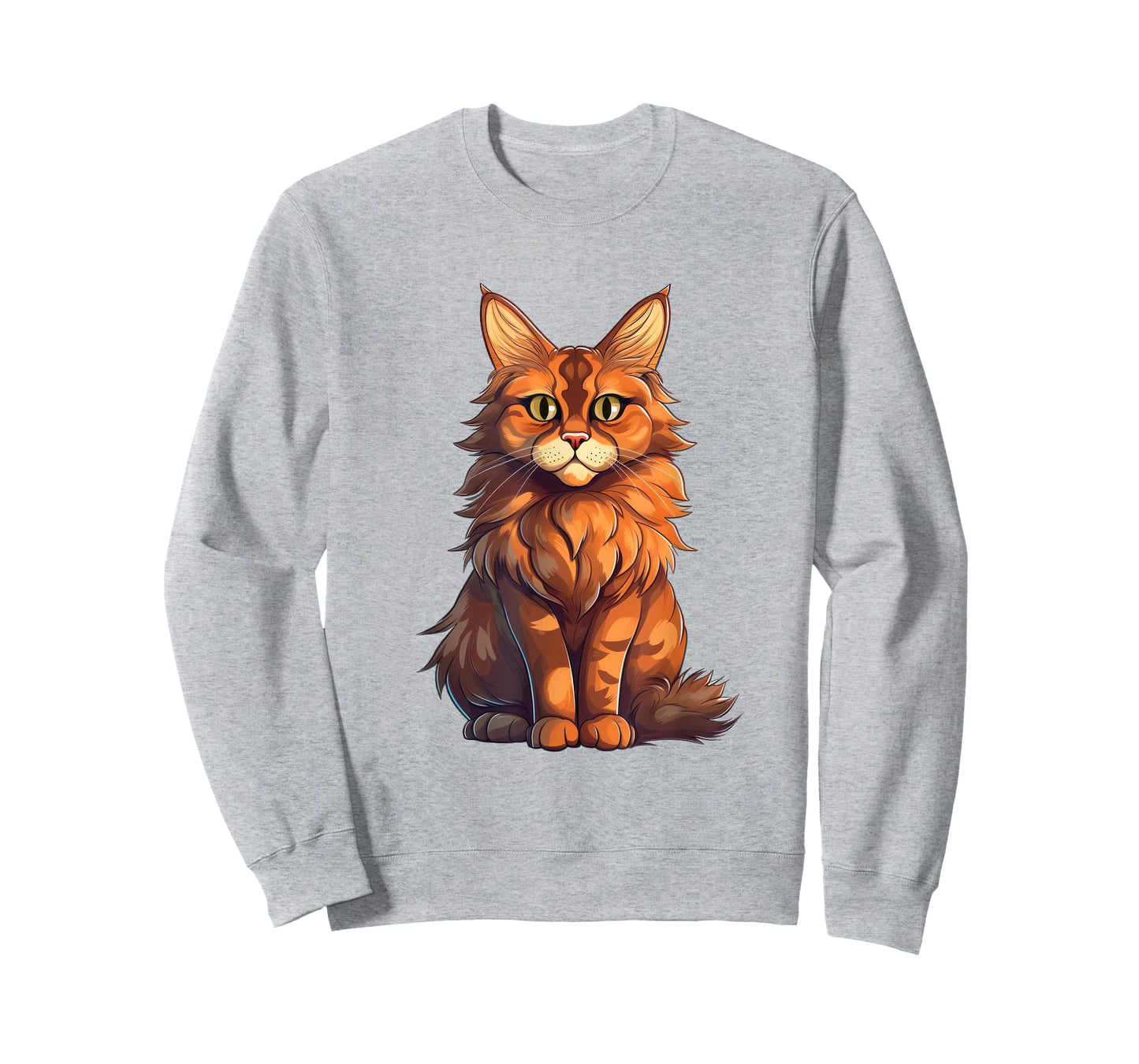 Orange Tabby Cat Maine Coon Cat Lover Graphic T-Shirt
