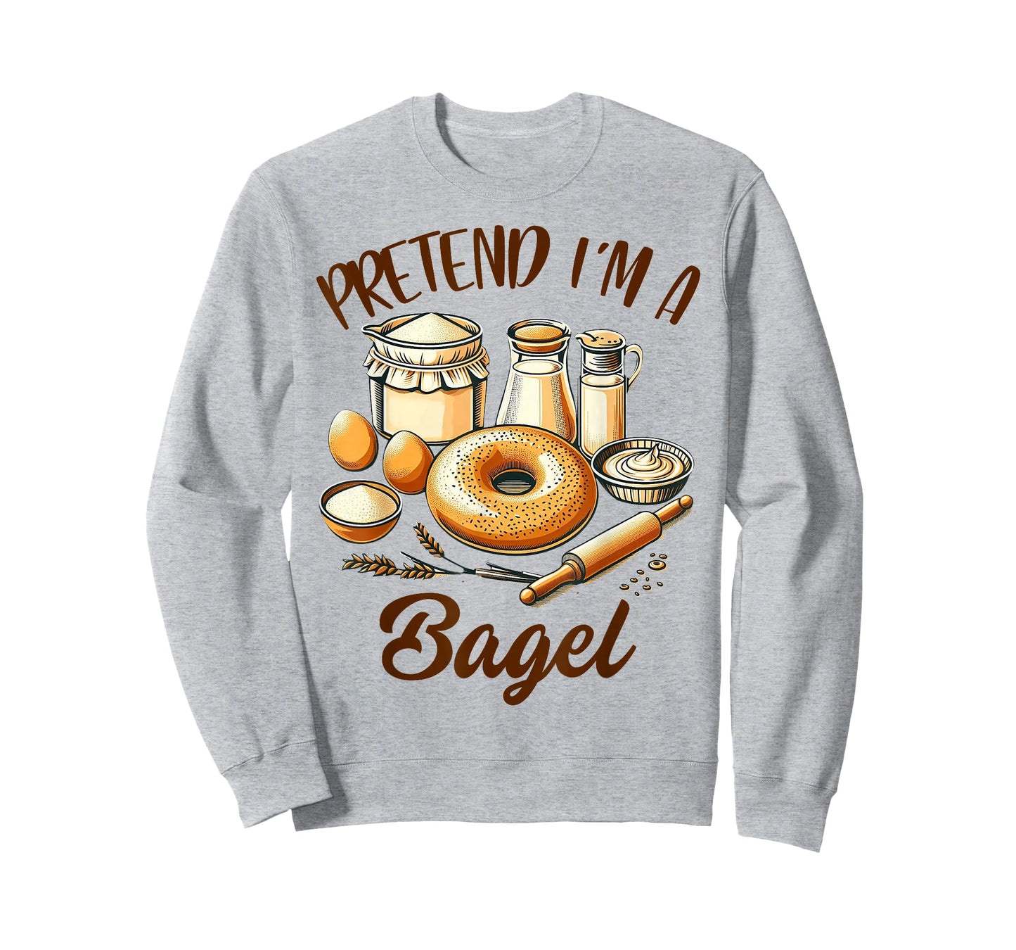 Bagel Lover Bagel Dealer Bagel Lover Pretend I'm A Bagel T-Shirt
