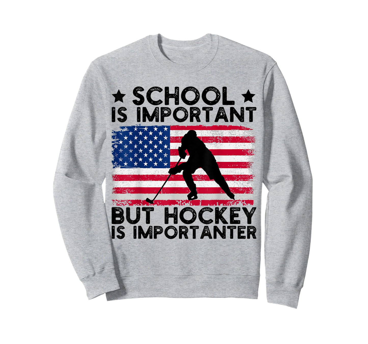 Funny Hockey School Is Important But Hockey is Importanter T-Shirt