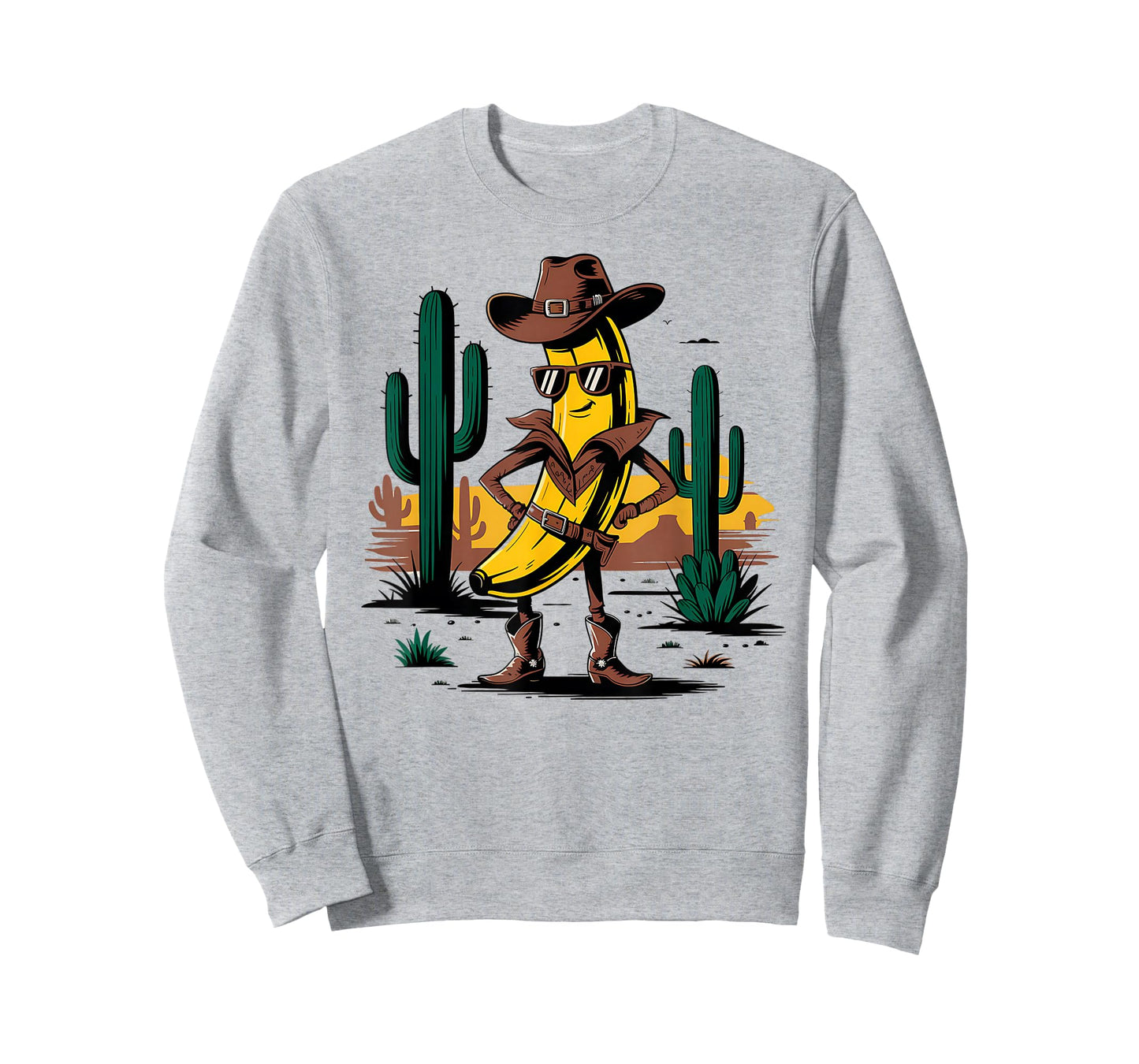 Funny Banana Cowboy Cowgirl Desert Country Life Western T-Shirt