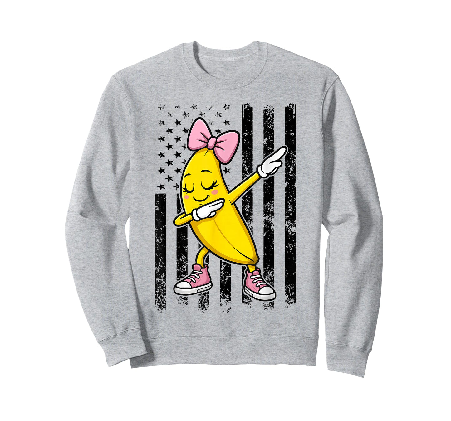 Dabbing Banana Coquette Bow Retro Banana Women Girls Kids T-Shirt