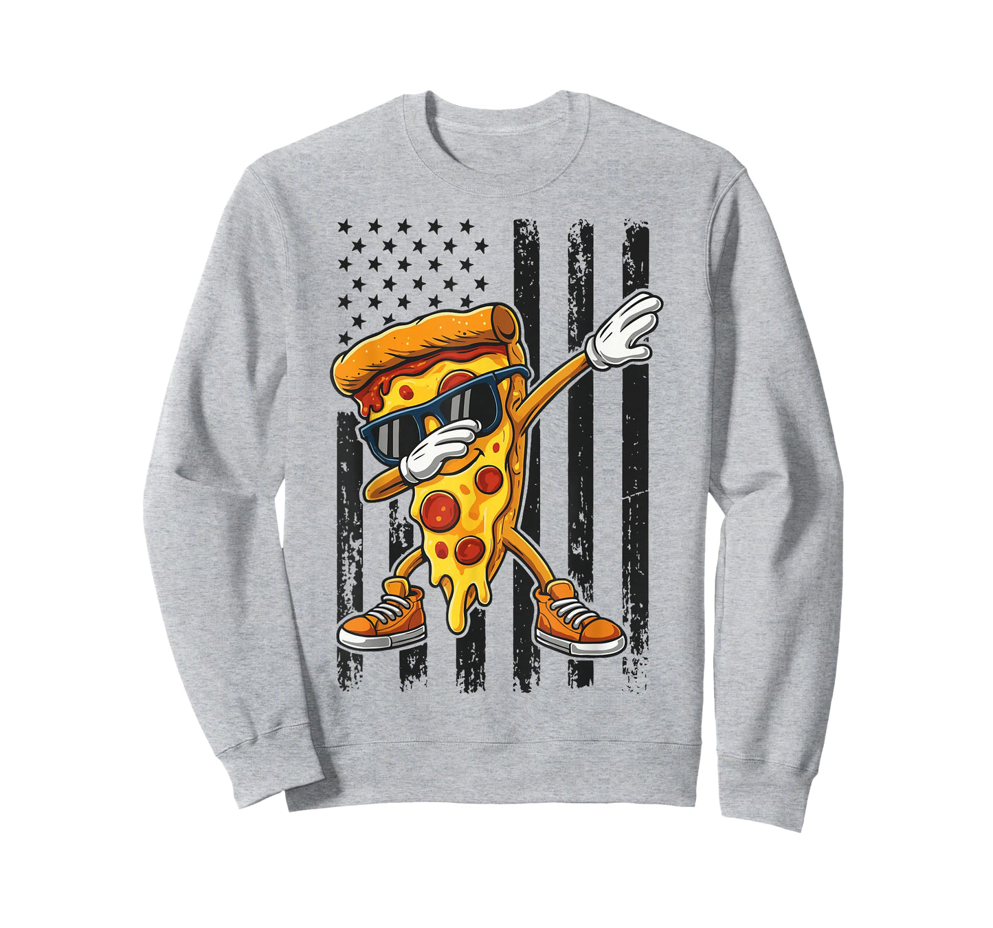 Pizza Dabbing USA Flag T-Shirt