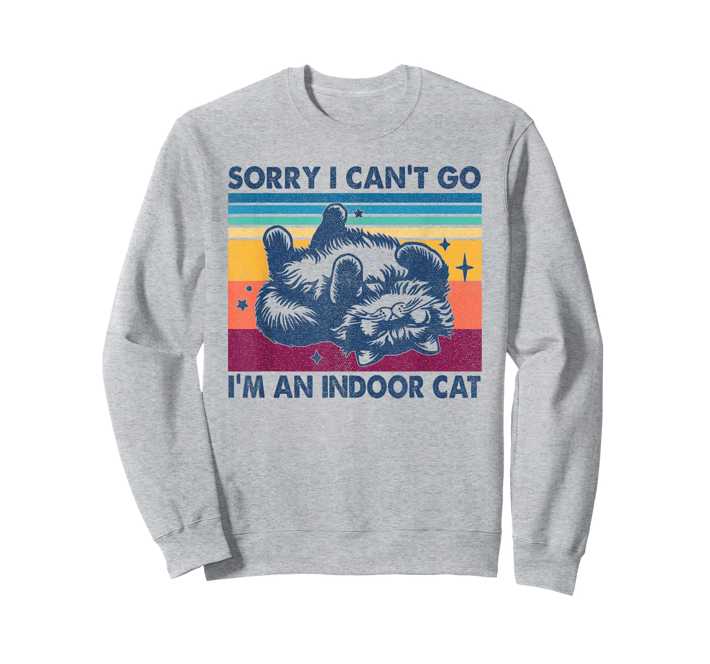 Sorry I Can't Go I'm An Indoor Cat Funny T-Shirt