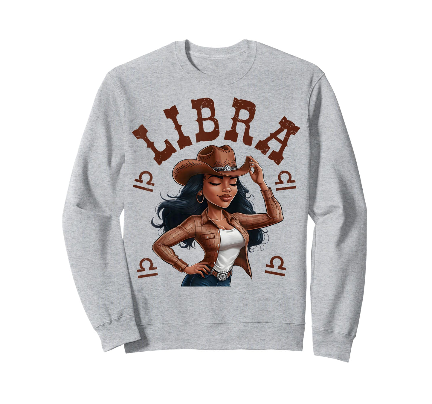 Libra Western Black Cowgirl African American Women T-Shirt