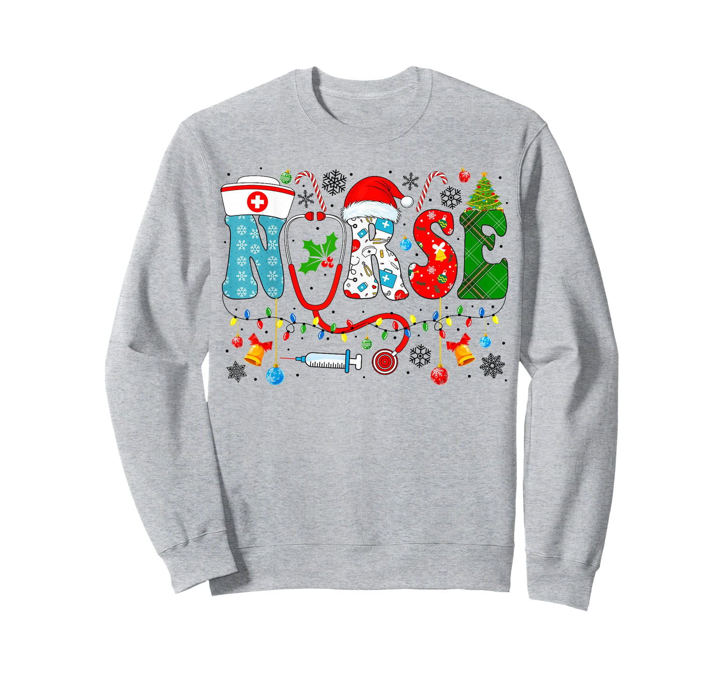 Christmas Nurse Xmas RN Nursing Christmas Nurse Santa RN T-Shirt