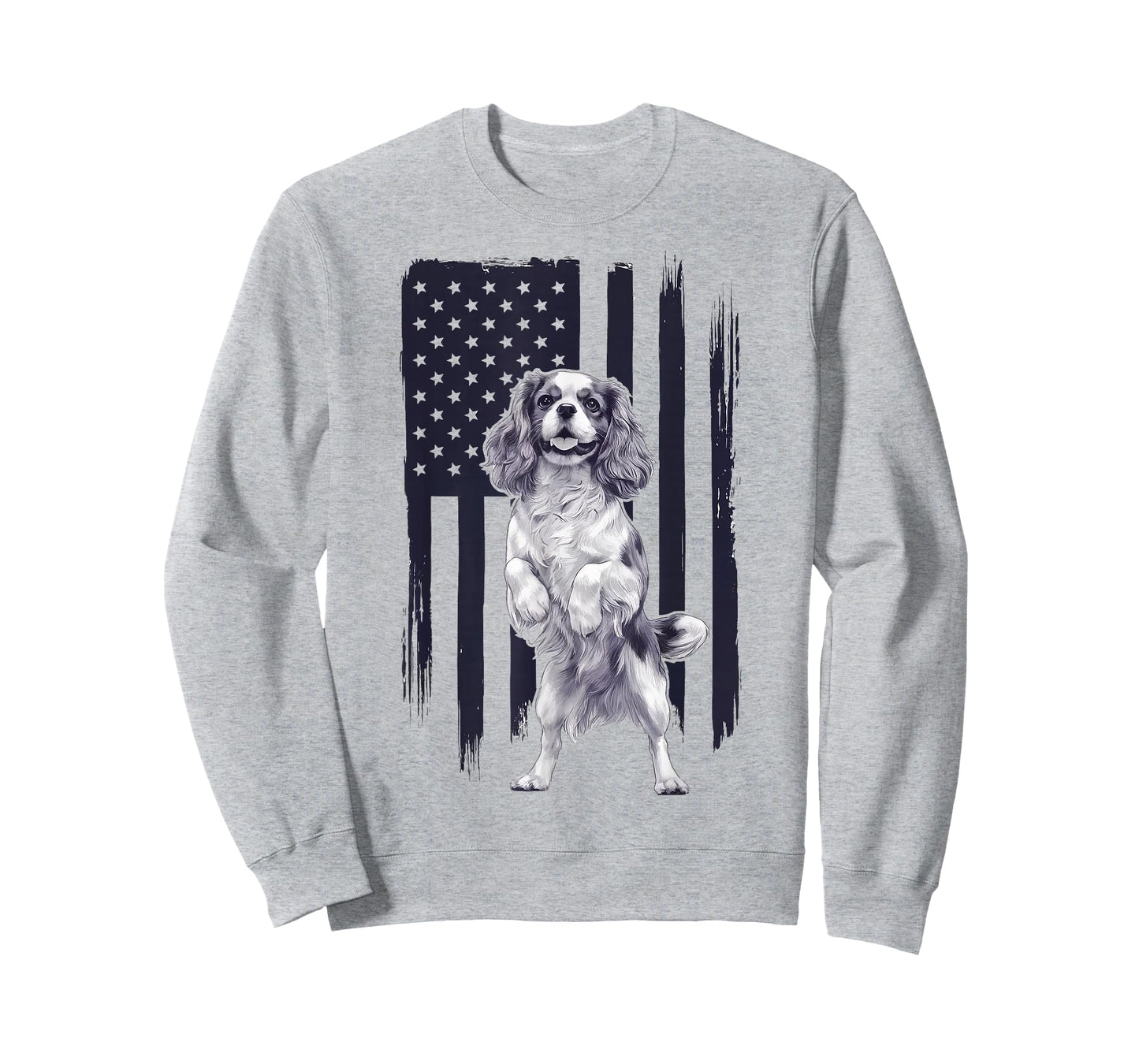 Cavalier King Charles Spaniel USA Flag T-Shirt