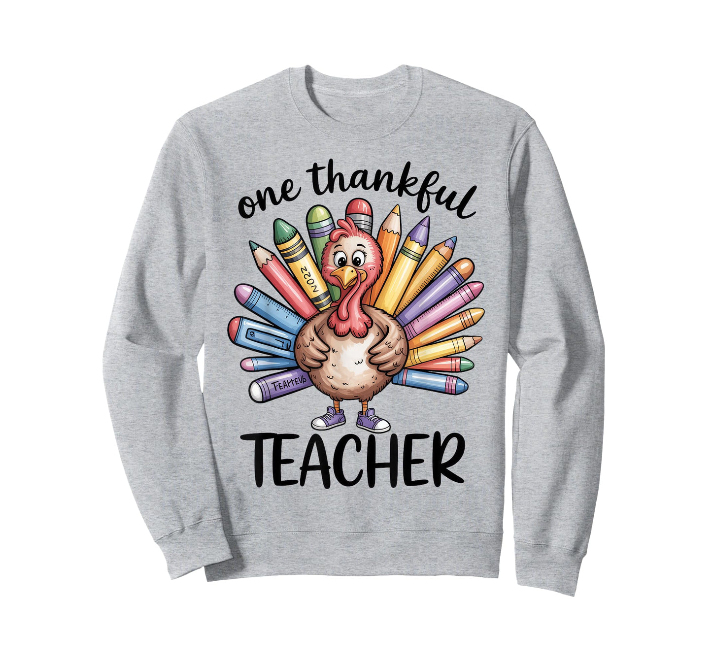 One Thankful Teacher Thanksgiving Turkey T-Shirt