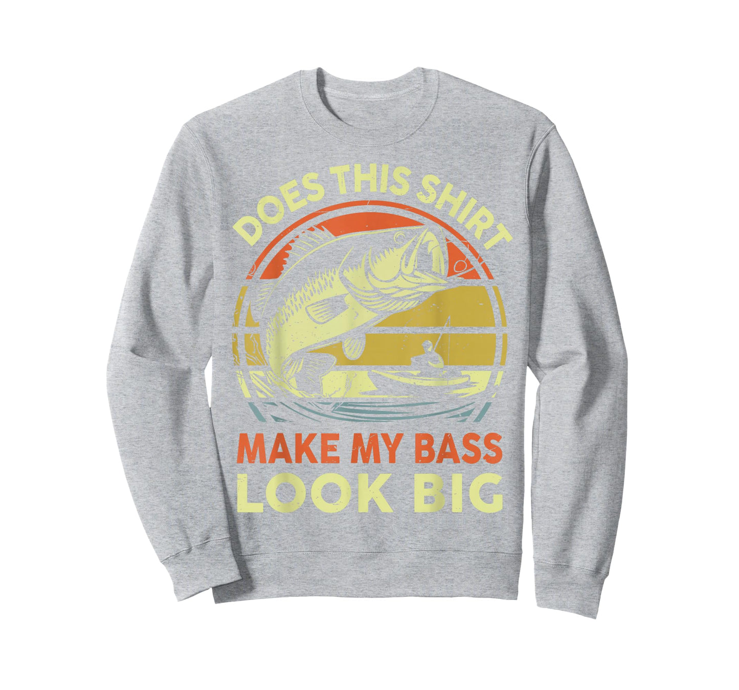 Funny Dad Does This Fishing Shirt Make My Bass Look Big Men T-Shirt
