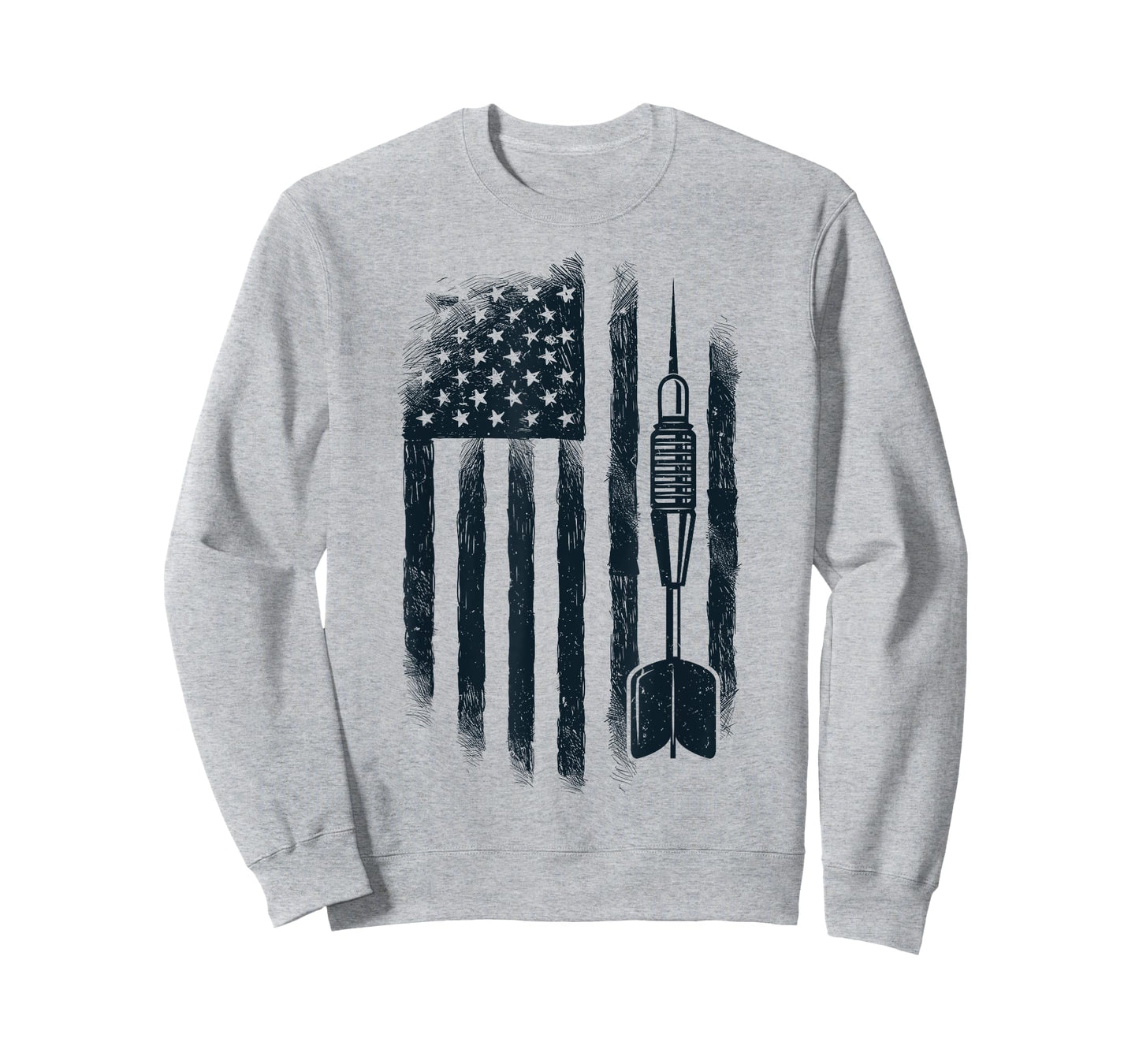 American Flag Darts Player Vintage USA Dart 4th of July Gift T-Shirt