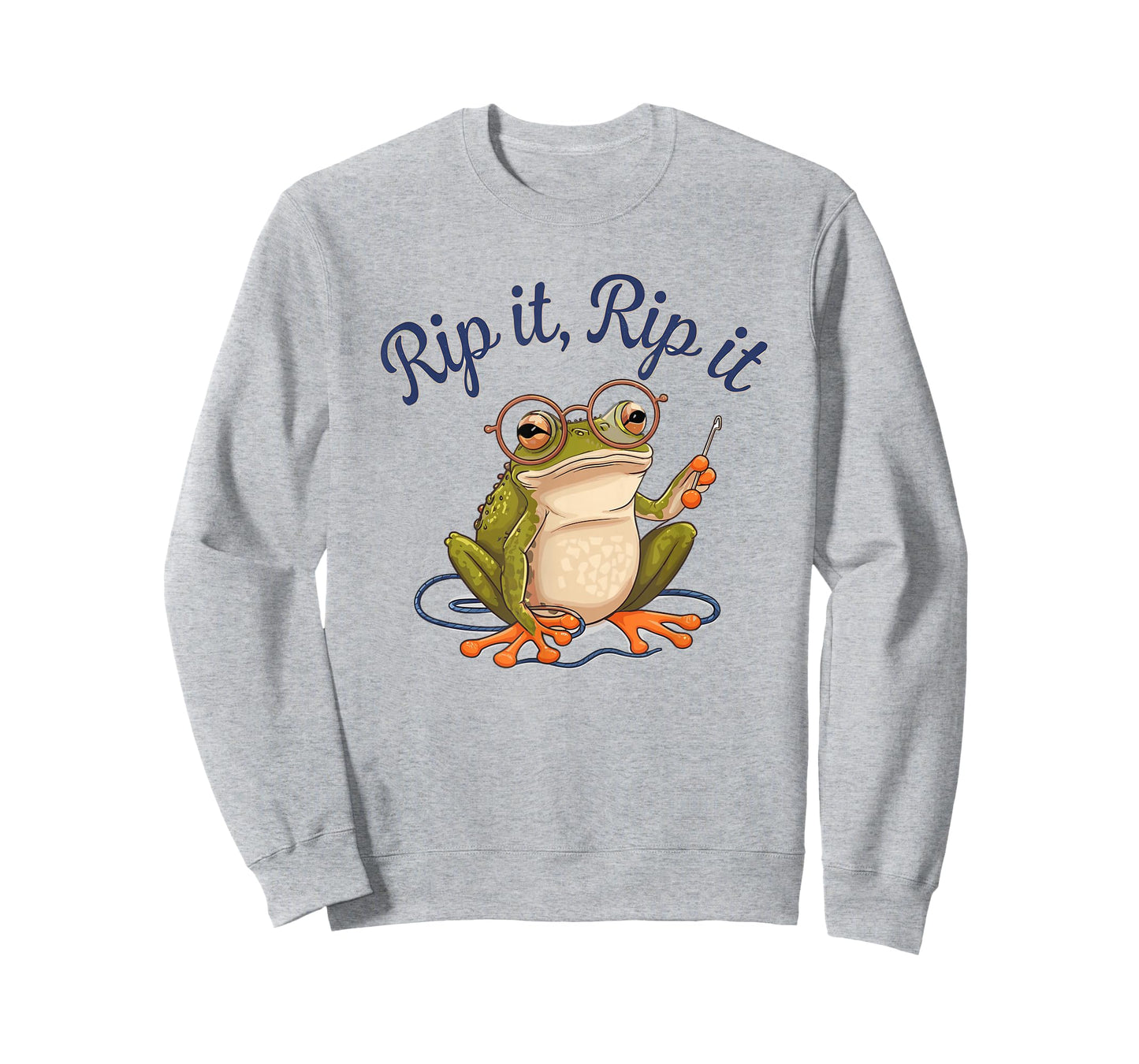 Crochet Frog Yarn Knitting Crafting Hobby Frogging Rip It T-Shirt