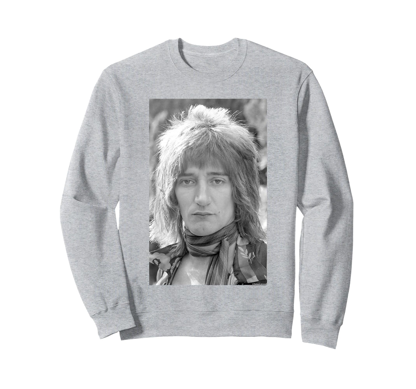 Rod Stewart Singer of Faces Portrait by Allan Ballard T-Shirt