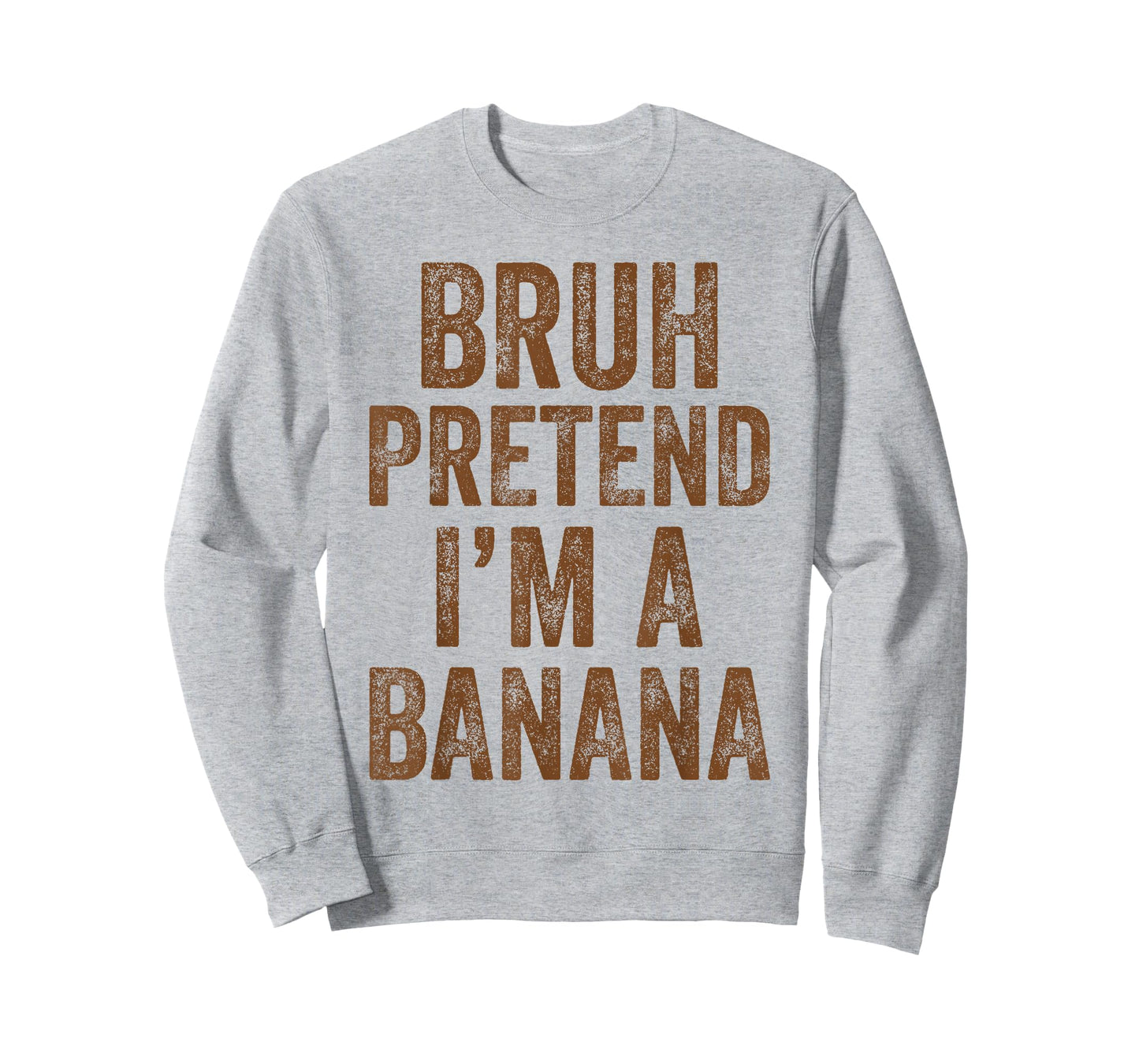 Halloween Bruh Pretend I'm A Banana Costume Women Kids Men T-Shirt