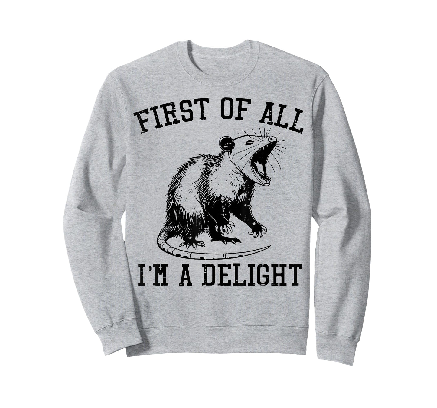 First Im Delight Opossum Funny Possum Joke Men Women Kids T-Shirt