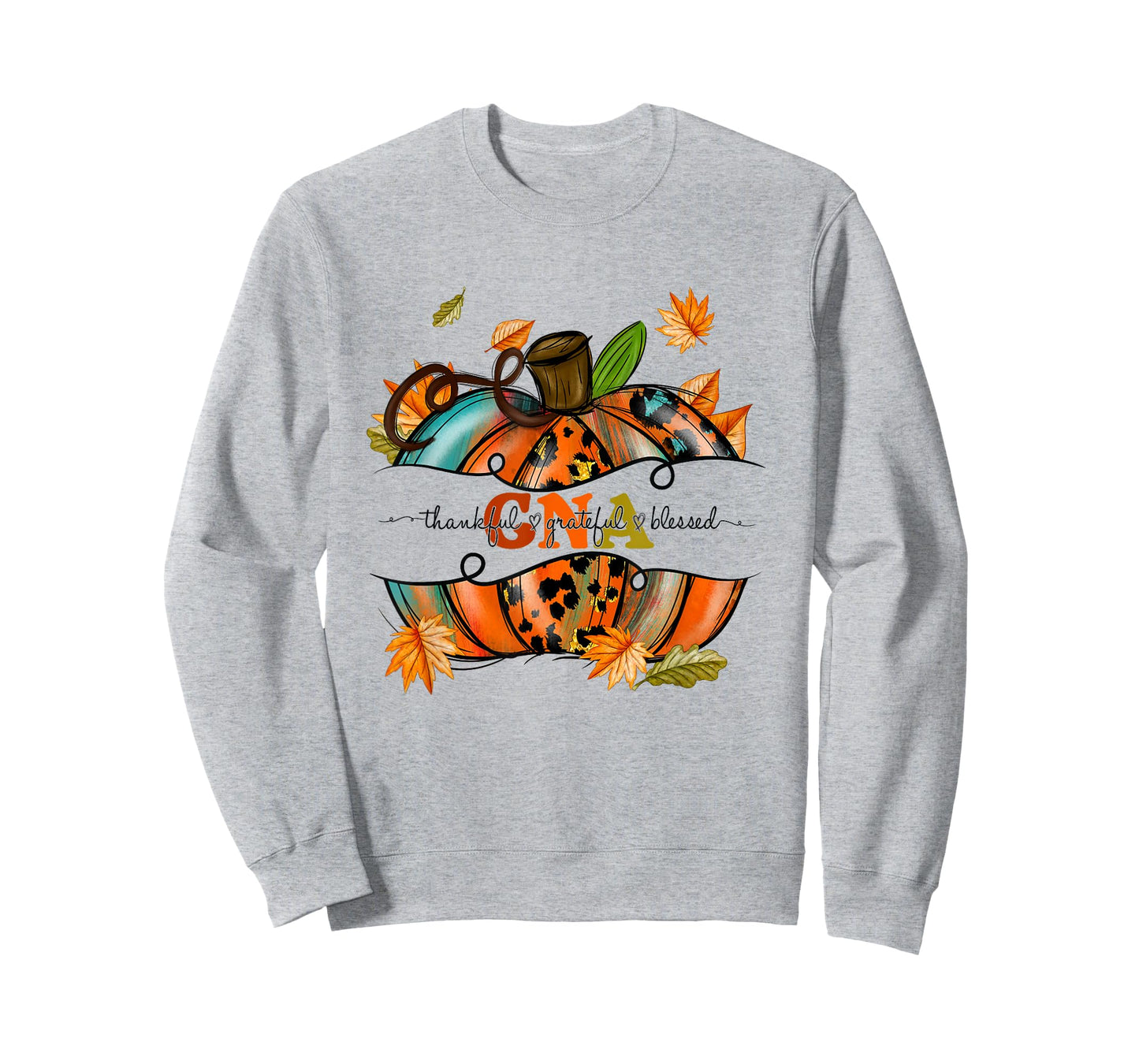 Autumn Fall Outfit CNA Thankful Grateful Blessed Pumpkin T-Shirt