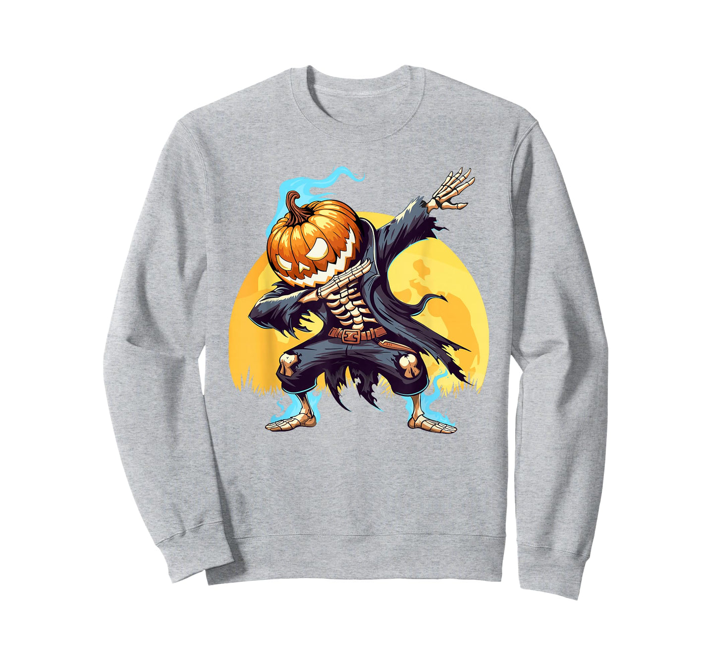 Dabbing Skeleton Headless Pumpkin Dab Dance Boys Halloween T-Shirt