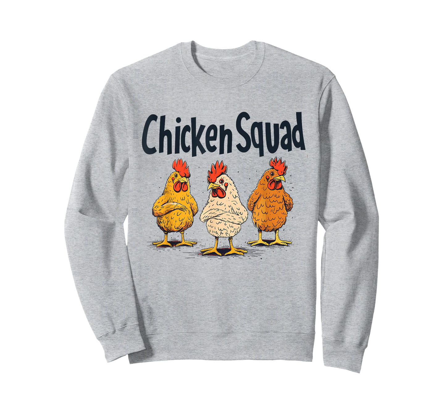 Chicken Squad Funny Farm Animal Lover Humor Pun Poultry Hen T-Shirt