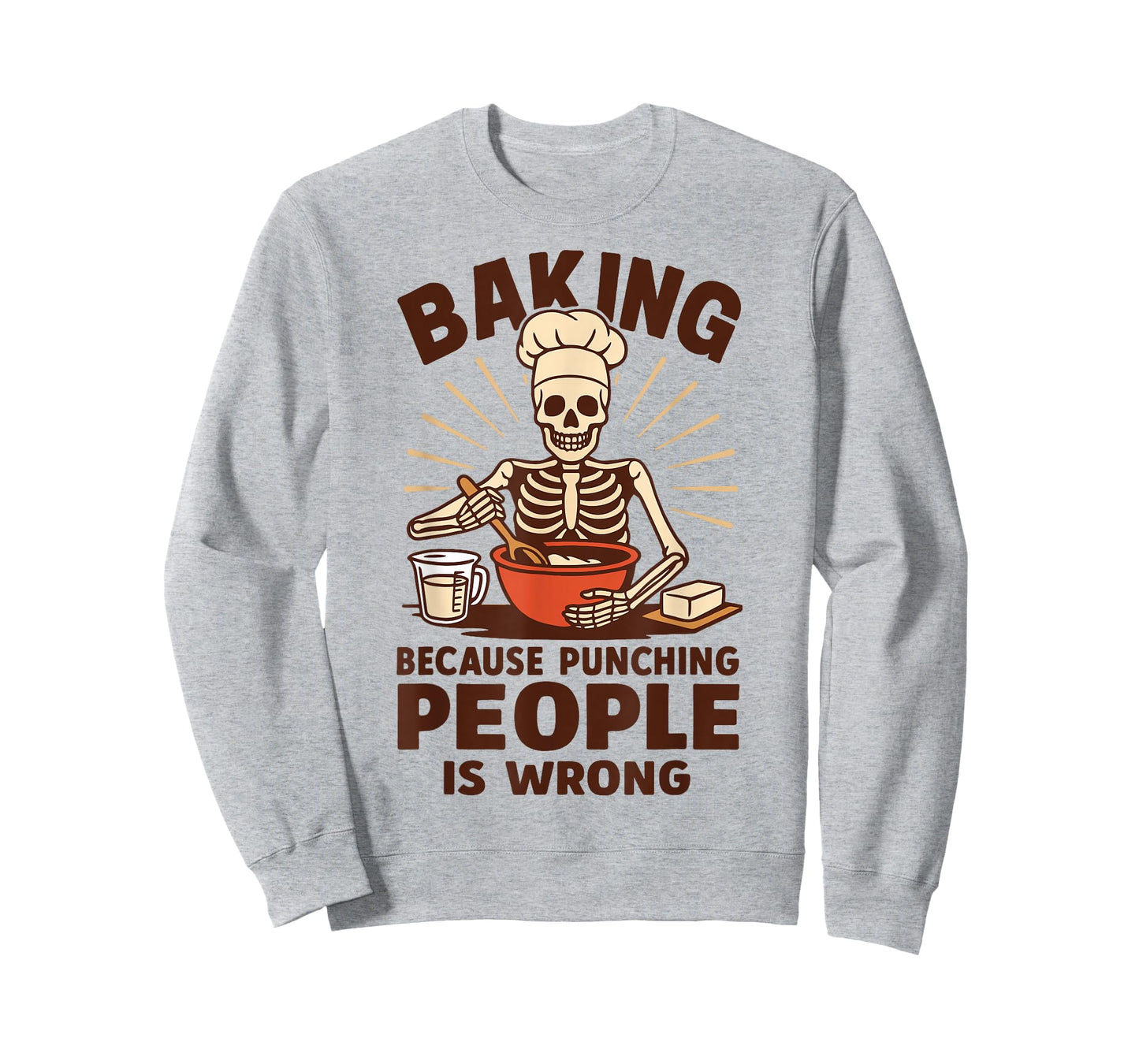 Baking Because Punching People Is Wrong T-Shirt