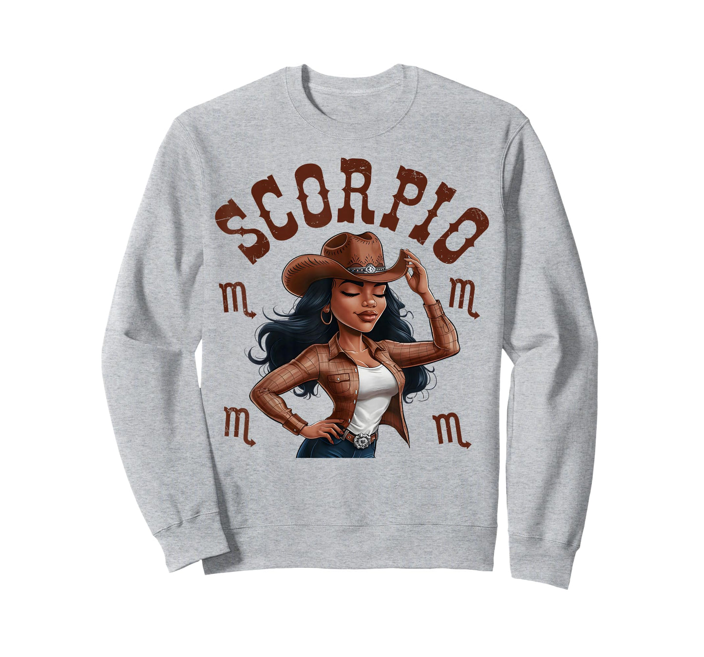 Scorpio Western Black Cowgirl African American Women T-Shirt