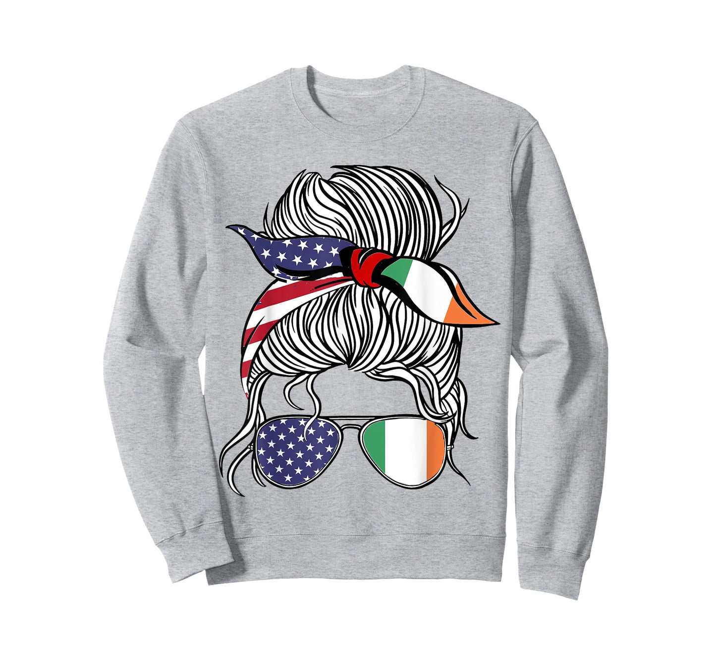 American Irish Patriot Flag Women Girl Ireland Grown T-Shirt