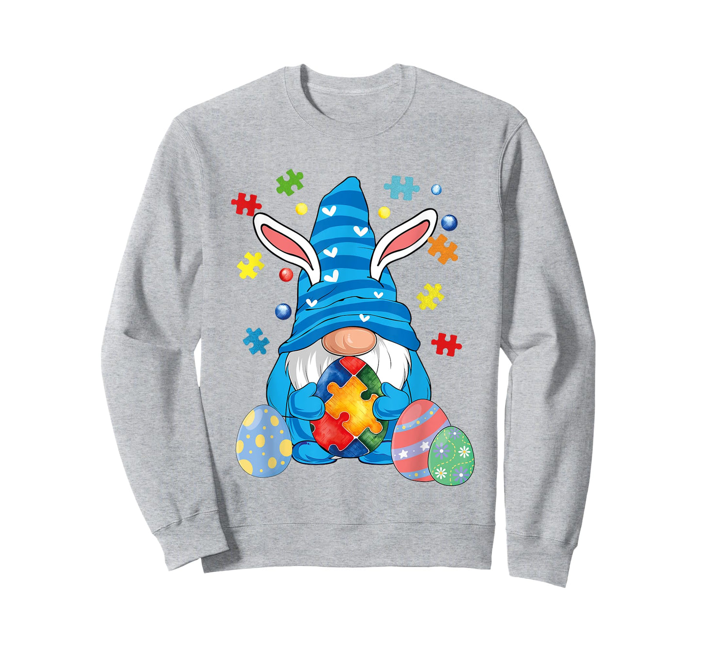 Autism Easter Gnome Autism Awareness Easter Day Gnomes Egg T-Shirt