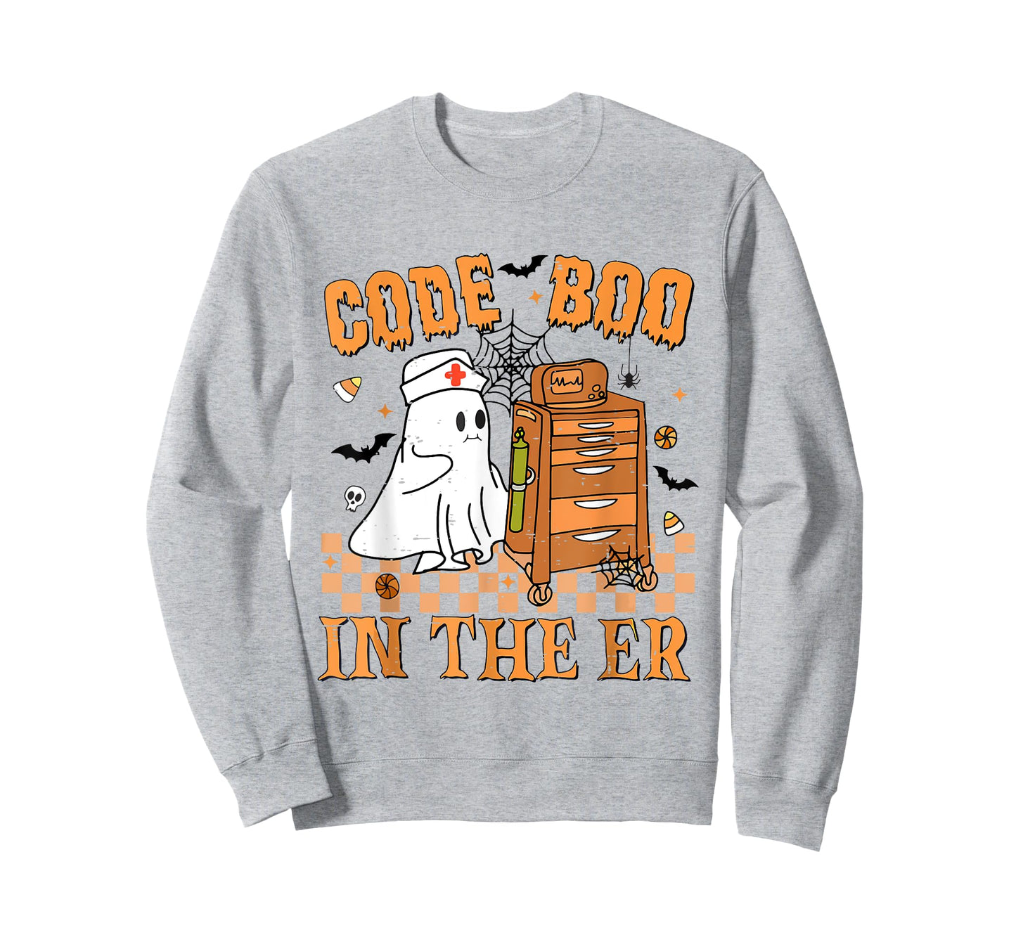 Cute Emergency Department Code Boo In The Er Nurse Halloween T-Shirt