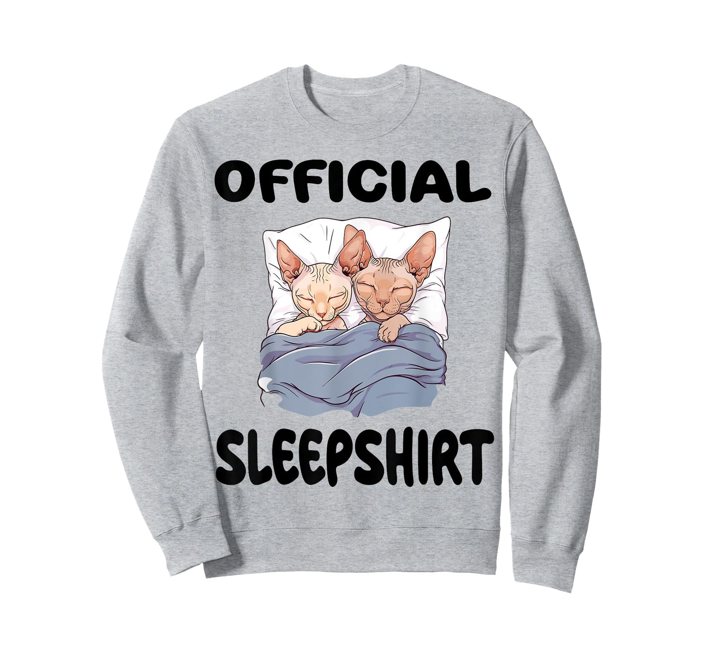 Sphynx Cat Official Sleepshirt Pajamas Nightgown T-Shirt for Men Women Kids