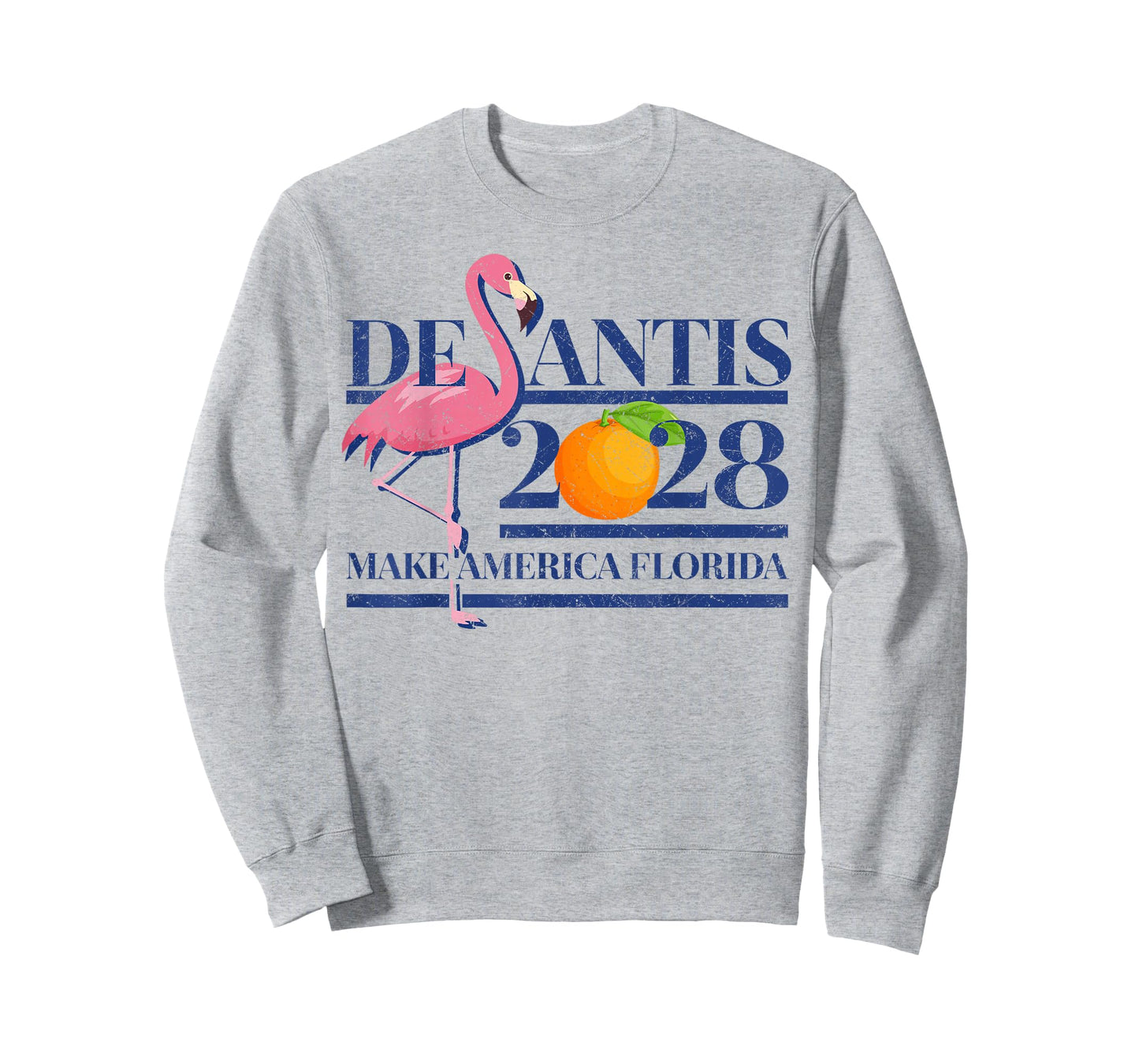 Desantis 2028 President Take America Florida Flamingo Orange T-Shirt