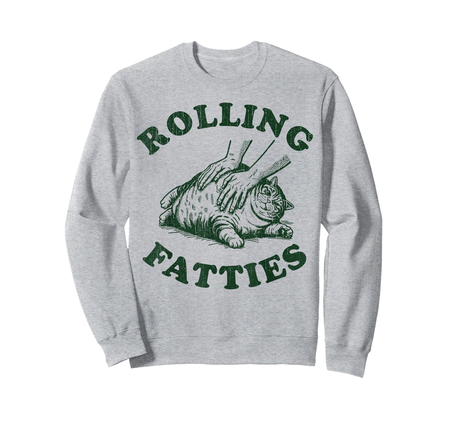 Rolling Fatties Cat Funny Cute Cat Lover Kitten Owner Kitty T-Shirt